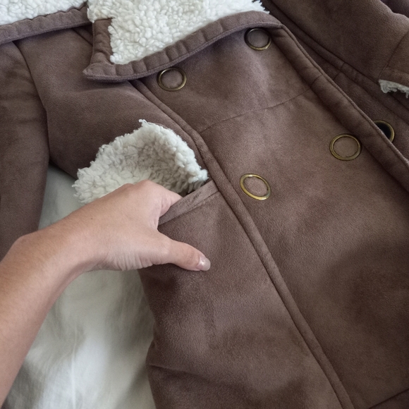 Bebe faux suede long coat XS - Picture 6 of 10